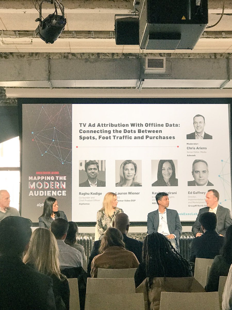 PatJBunting's tweet photo. .@NBCUniversal’s @kavitav talks attribution and measurement w/ @ChrisAriens this AM @Adweek #ExecutiveLab https://t.co/UFyUL1GdyC