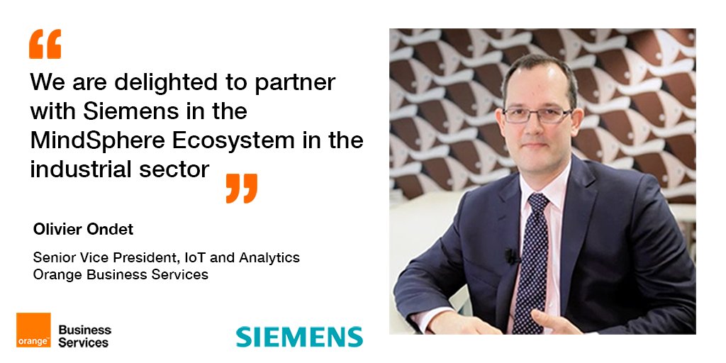 We are thrilled to partner with <a href="/Siemens/">Siemens</a> to deliver the Internet of Things (#IoT) solutions for industrial performance oran.ge/2voVAvB