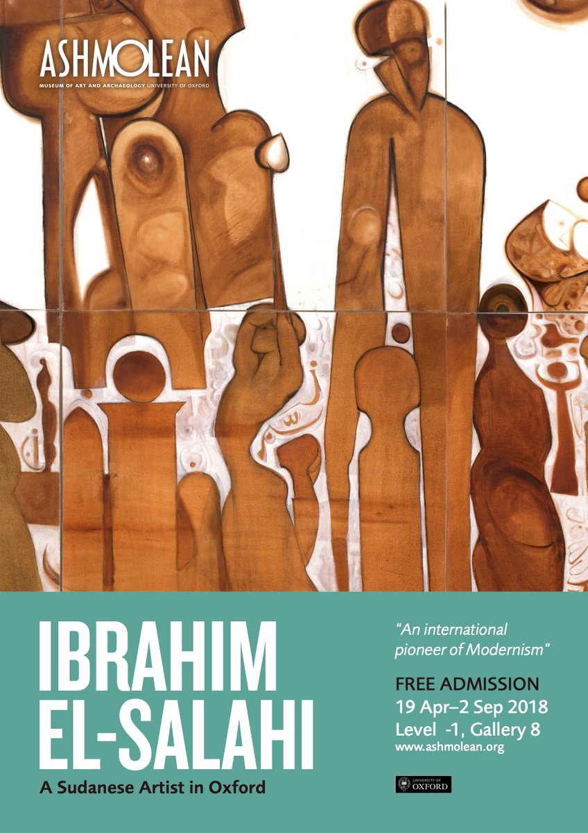 Ibrahim El-Salahi 'A Sudanese Artist in Oxford' <a href="/AshmoleanMuseum/">Ashmolean Museum</a>
19 April - 02 September 2018 | ashmolean.org 
#vigogallery #ibrahimelsalahi #ashmolean #oxford #modernism #sudan #flamenco #tree  #haraza #african #tree #oxfordtree #oxford #arabic