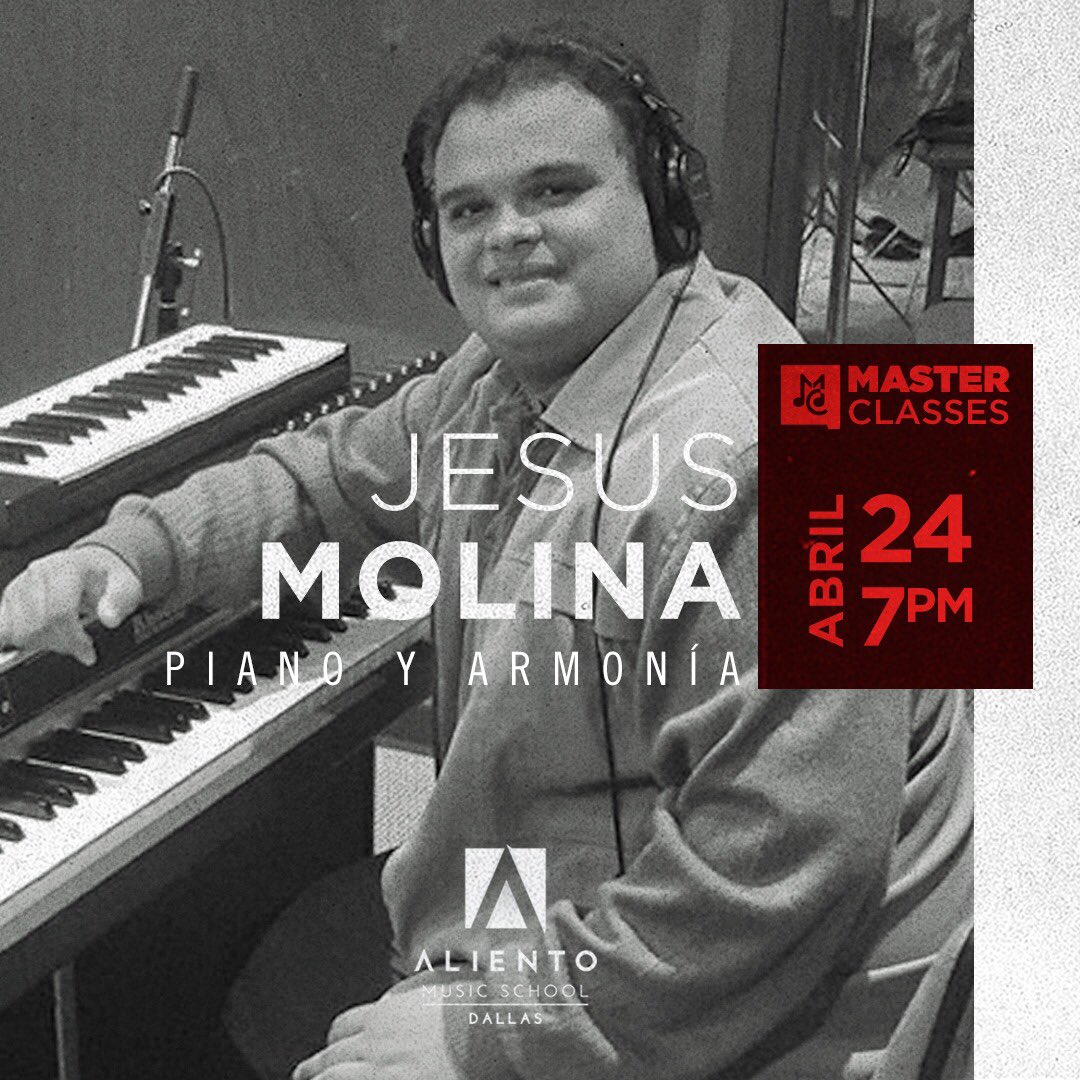 AlientoMusicS's tweet photo. Masterclass con Jesús Molina https://t.co/8cOBPbyZOR https://t.co/ek2pyzXQsp