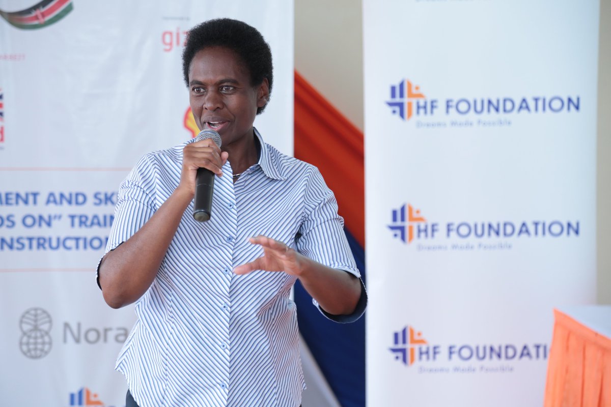 hfcbkenya's tweet photo. I am happy to see the youth flourish. We have the skills to move this nation forward. I want to encourage all of you, the sky is NOT the limit- Caroline @FoundationHF #Armyof1MillionArtisans https://t.co/UZ3ohcge1o