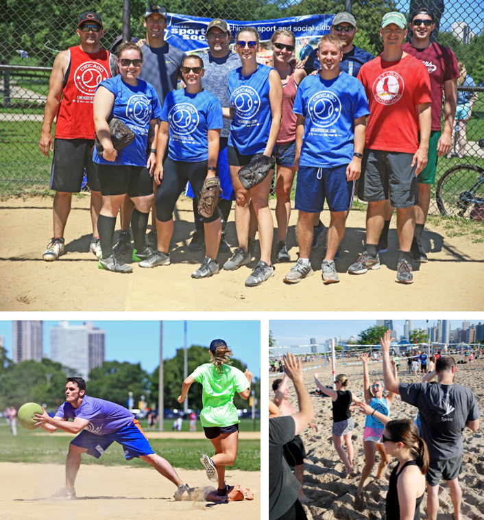 ChiSportSocial's tweet photo. What better way to spend a weekday evening (or weekend for that matter) then at the beach or field with friends. 
Be a part of Chicago's best rec-sport leagues. From Beach Volleyball to Softball, Kickball to Soccer plus a dozen other sports.
#MoreThanAGame
https://t.co/t8RGptNzCK https://t.co/6CJ2SJwkod