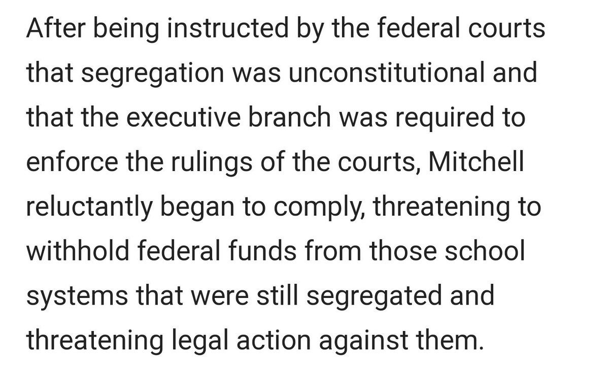 John Mitchell is everything Trump hoped Jeff Sessions could have been:"Near the beginning of his admin, Nixon ordered Mitchell to go slow on desegregation of schools in the South as part of Nixon's "Southern Strategy," which focused on gaining support from Southern voters."