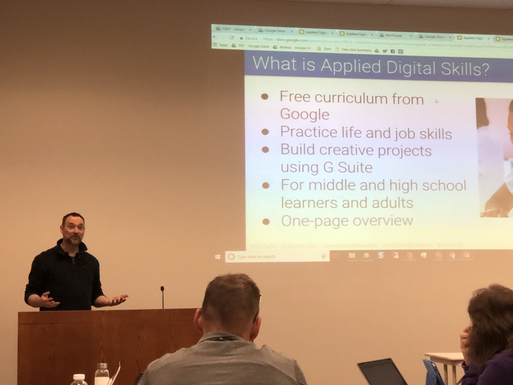 IU13EdTech's tweet photo. What ‘is’ Applied Digital Skills via @ericcurts @rkiker #GrowWithGoogle #iu13edtech https://t.co/rjdjY47mPr