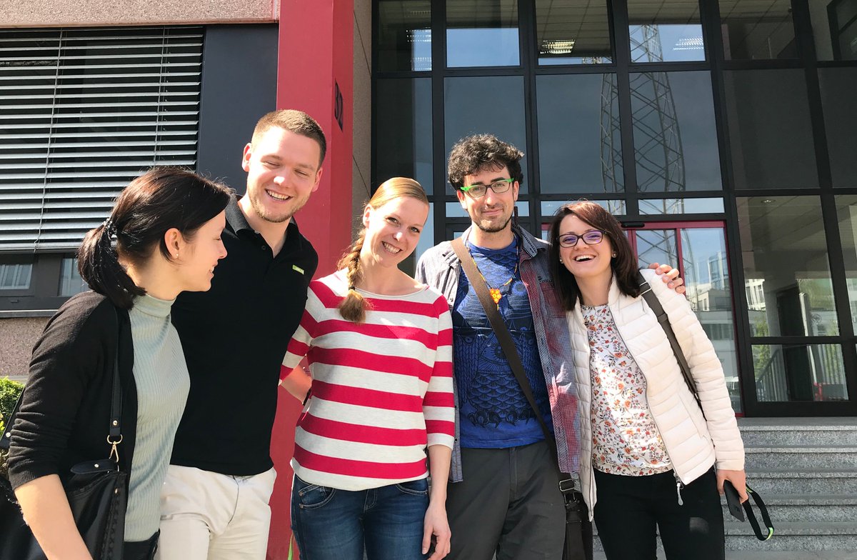 CODE_n's tweet photo. Meanwhile at Stuttgart: One of our very first #CODE_nAlumni payed us a visit to exchange on what's been going on in the past months. @Falabares you should definitely drop in more often :) @dundu_eu CU again soon! #PuppetThinking https://t.co/Cv2S4SWJg3