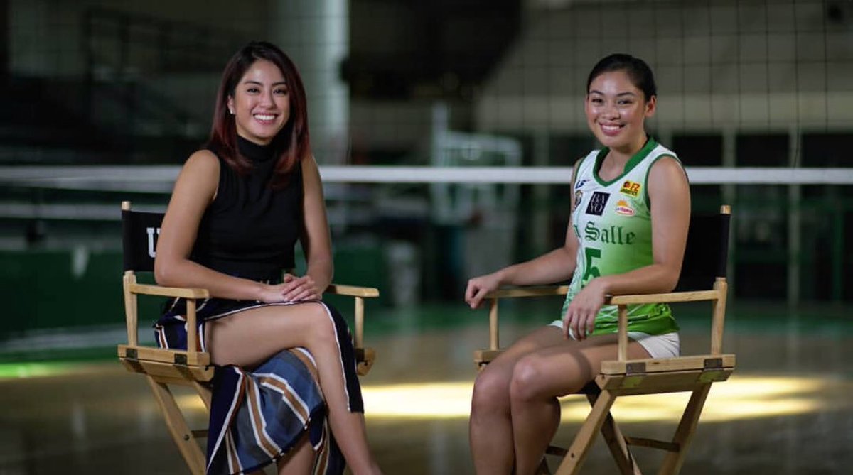 gretchenho's tweet photo. Before I miss out on the perfect timing of this post.... 

DLSU fans! Please do watch out for my interview with Ms. Everywhere, Dawn Macandili, on @TheScorePH! Dami kong natuklasang sikreto ng Taft, lalo na tungkol kay Coach RDJ 🙊 

Abangan 😉😆💚💙😊 
#UAAPS80 #Final4Special https://t.co/ArSOxuVu36