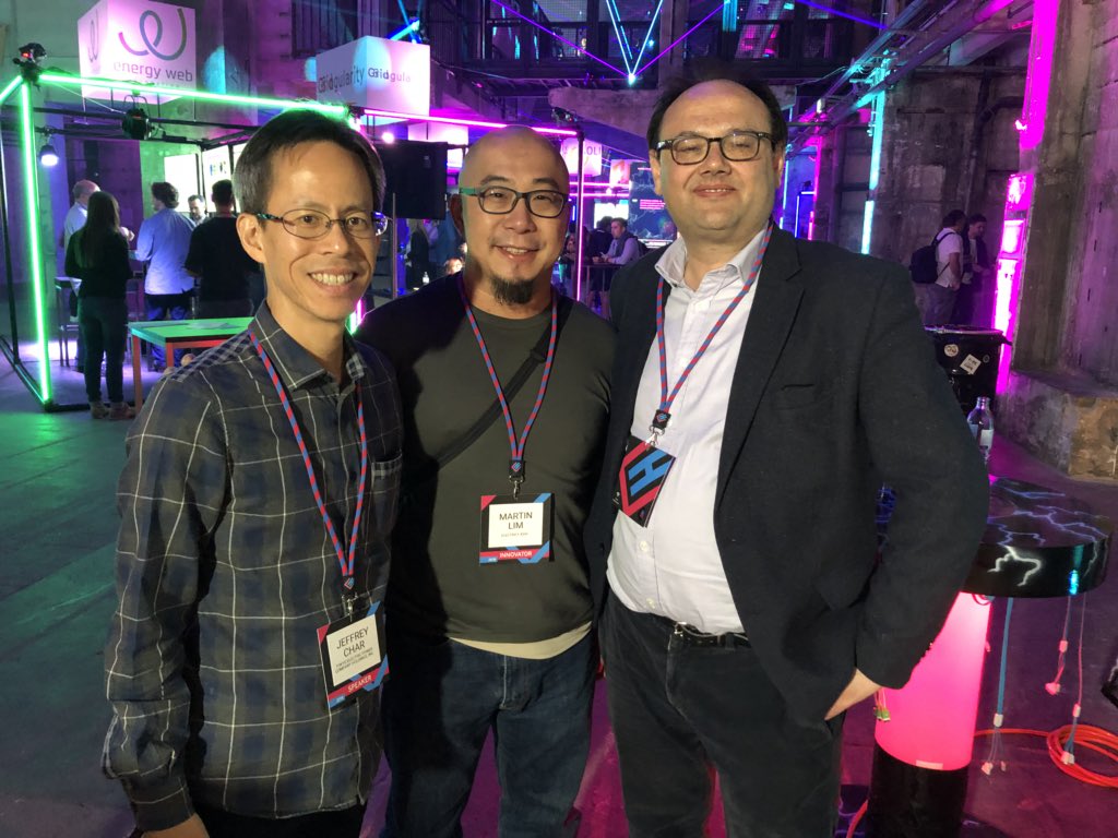 A proud moment to stand with our advisor <a href="/JSeedVentures/">Jeffrey Char</a> from #TEPCO and Sam Warburton from <a href="/ConjouleEnergy/">Conjoule</a>, among the best #energy #innovators.

Here's to how far we will go. #Tribe, getting on board?

#p2p #blockchain #Ethereum #electrifyasia #ELECTRIFY #OMG #OmiseGO #Plasma