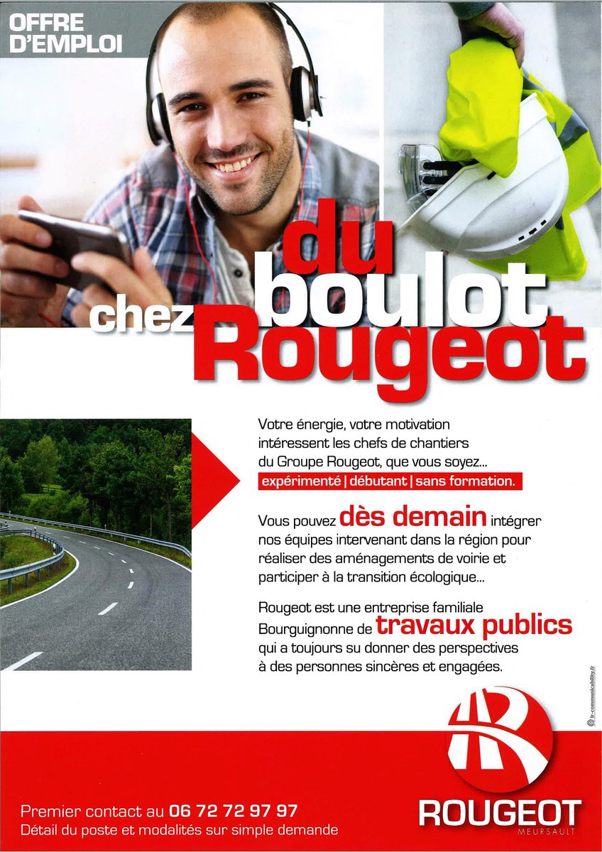 Rougeot_TP's tweet photo. #Rougeot #recrute!
#expérimenté, #débutant, ou même sans #formation, n'hésitez pas on vous attend!

#rougeot #TP #recrutement https://t.co/Gp9FQouwVm