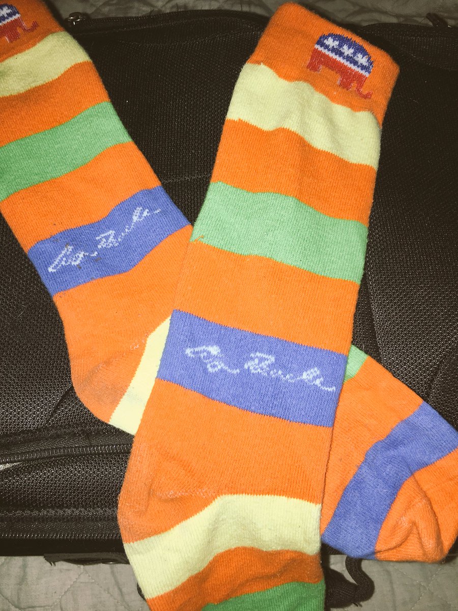 alarmingtexan's tweet photo. In honor of the great #FirstLadyBarbaraBush I wil sport my @GeorgeHWBush #socks for my trip to #NYC #greatamerican #texasstrong #houstononian #socksofIG https://t.co/Ie7sxFwzlh