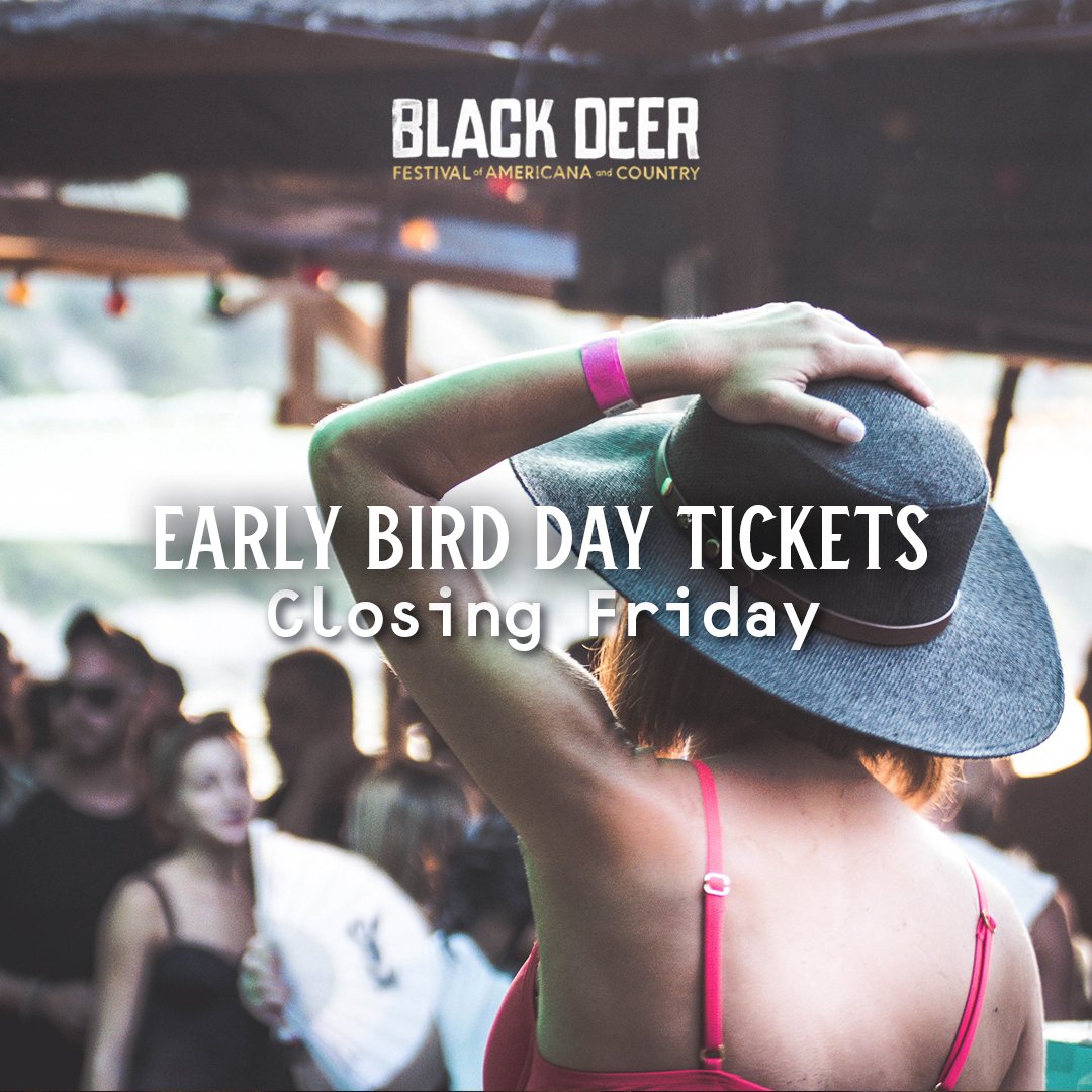 **Day Tickets**
All good things must come to an end. And for our best priced day tickets, that day is Friday. Don't miss out.
Get 'em while you can: blackdeerfestival.com/tickets/
#blackdeerfest