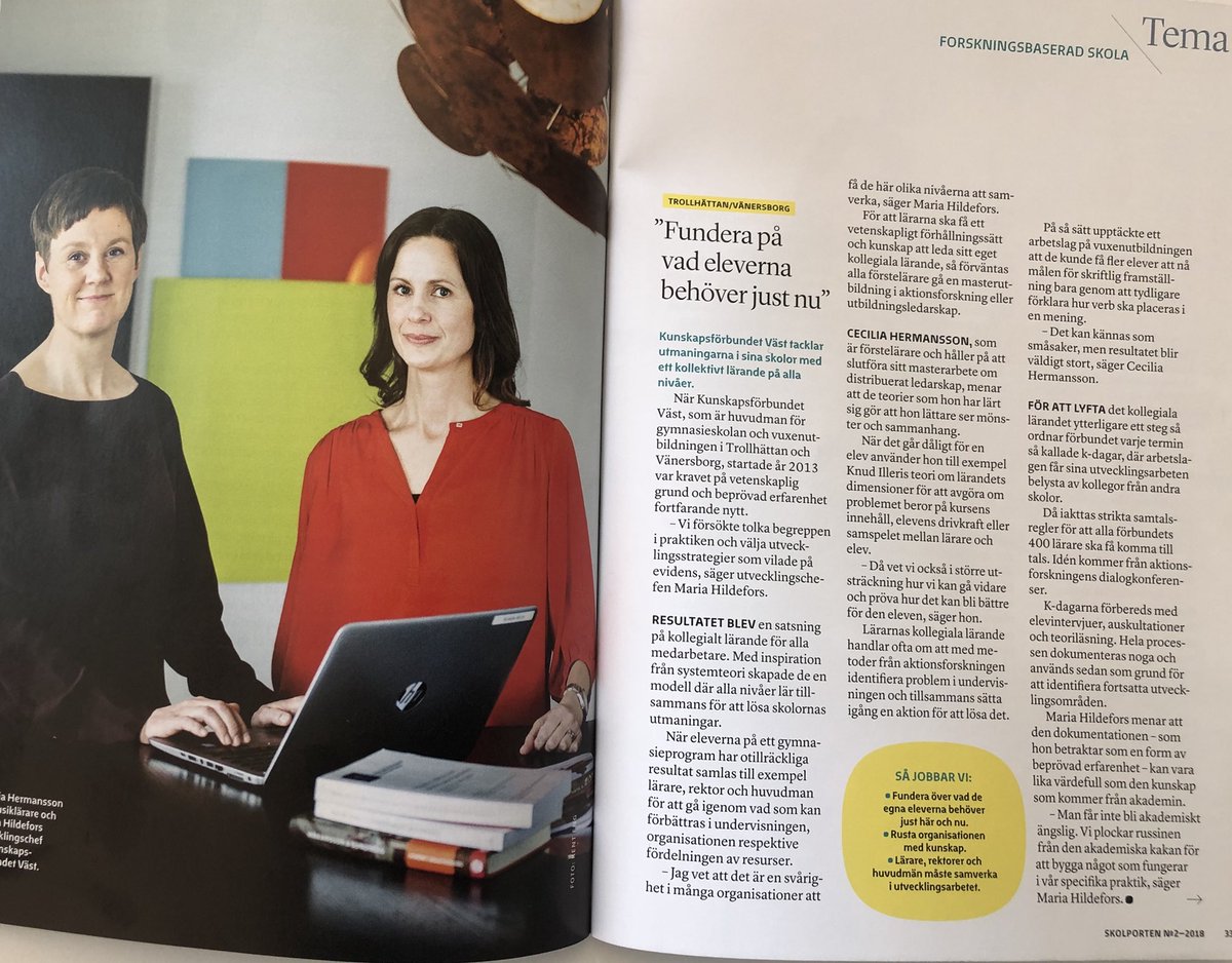 kunskapsdirren's tweet photo. Missa inte artikeln i senaste numret av Skolporten. Där kan du läsa om hur vi i Kunskapsförbundet tacklar utmaningarna på våra skolor genom ett kollektivt lärande på alla nivåer. #skola #gymnasium #utbildning #kvalitet https://t.co/2wLDHn4Rvd