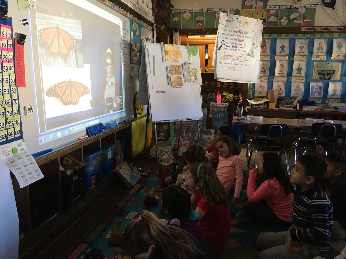 lafayettesfusd's tweet photo. High fives to Ranger Rhiannon for connecting with us so we can discover more about the monarch butterfly! @CAStateParks #PORTSprogram #hangouts #NaturalBridgesStateBeach @SFUSD_Science #WeAreSFUSD https://t.co/SsXetGt3Xg