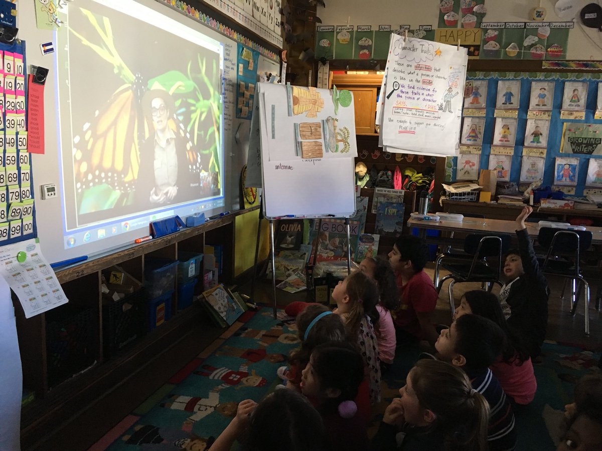 lafayettesfusd's tweet photo. High fives to Ranger Rhiannon for connecting with us so we can discover more about the monarch butterfly! @CAStateParks #PORTSprogram #hangouts #NaturalBridgesStateBeach @SFUSD_Science #WeAreSFUSD https://t.co/SsXetGt3Xg
