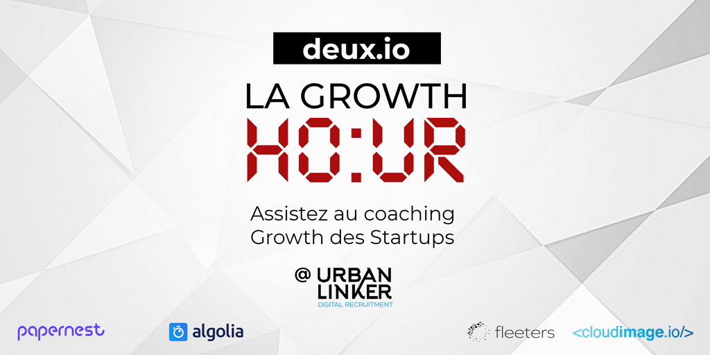 diguitta's tweet photo. #LaGrowthHour L'accès est ouvert pour assister au prochain #Meetup de @deuxio : un office hour public durant lequel 2 startups partagent leur problématique d' #activation #growth à 3 experts @algolia @papernest_app @NUMAparis. C'est par ici : https://t.co/n5Y1ktl97W https://t.co/R1KW4uW7HC