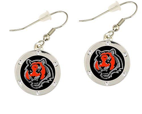 CincinnatiDeal_'s tweet photo. Cincinnati Bengals Crystal Dangle Earrings, Price:$11.99 https://t.co/X4WRC6ydfy https://t.co/yLRlObVpNH