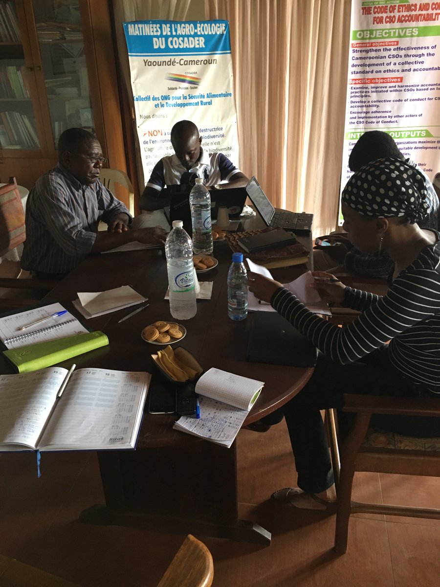 COSADER2016's tweet photo. Session de travail du cosader sur le CPDE ce Mercredi 18 Avril  #ADEcameroon 
@CSOPartnership_ https://t.co/7tisXtfbwT