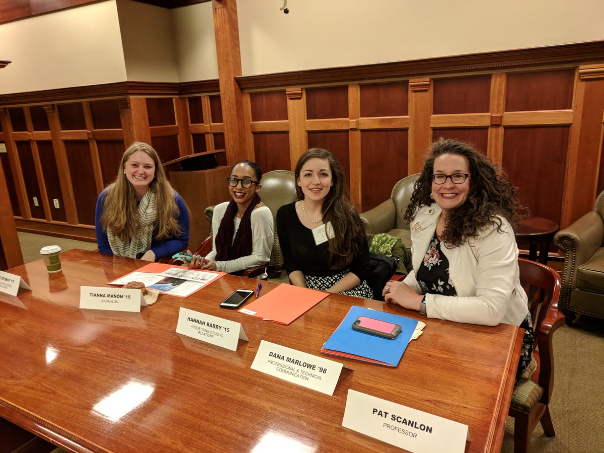 dr_tworrell's tweet photo. Loving the all female panel of amazing #rit graduates. @RIT_SOC @GenderAvenger https://t.co/38jHpNInPc