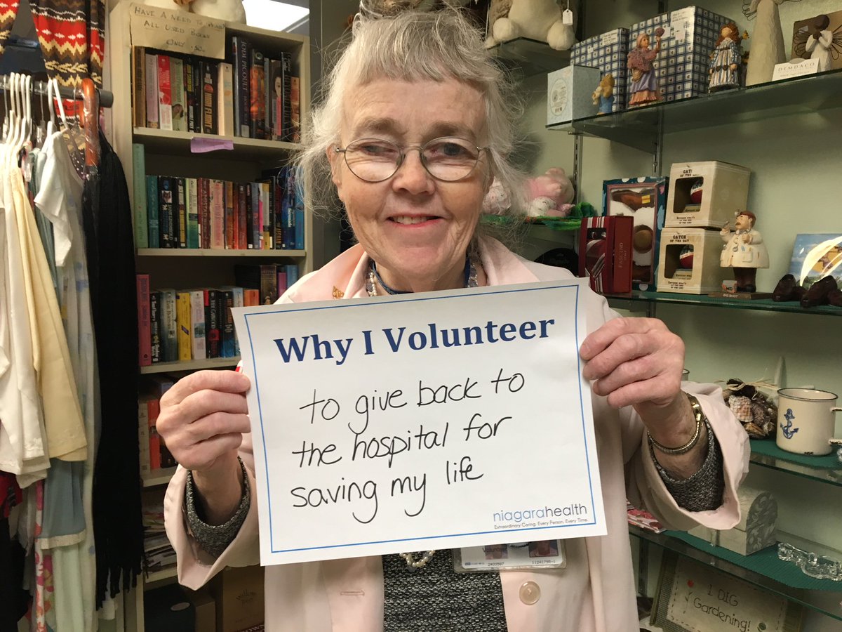 For Volunteer Appreciation Week, we're asking members of our team why they volunteer. We're extremely grateful for our more than 850 volunteers who give their time to support our patients and their loved ones. Learn more:  bit.ly/2J8ZJGa #VolunteerWeek