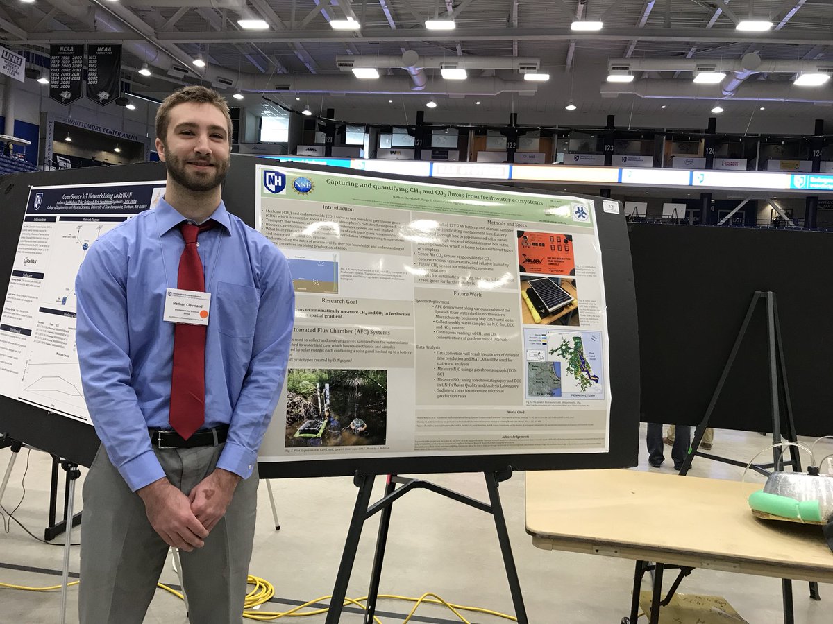 Great job Nate! So good to see the culmination of all your hard work this year #UNHISE2018 <a href="/unhESRC/">unhESRC</a> @UNH_CEPS <a href="/COLSA_UNH/">COLSA</a> come see his poster at the Whit!