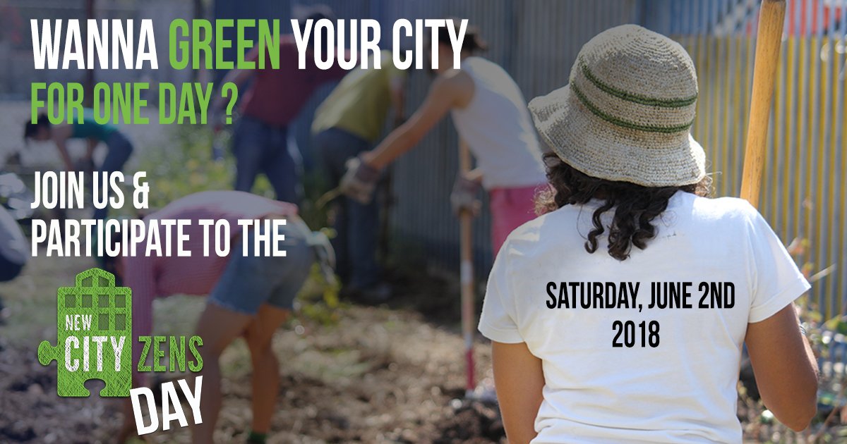 Want to move your neighborhood for a day? Participate in the 1st New CITYzens Day on June 2nd! New CITYzens will connect people from cities around the world around a #GreenCity challenge. Registration and info ° at contact@newcityzens.com #NCZDay #ShakeYourCity!