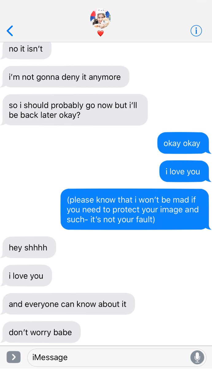 “Sorry, I have to go.” Dahyun told the girl she was facetiming. “I’ll text you later.”“Wait-“ Sana tried but the girl already hung up. “Who were you talking to?” Dahyun just shook her head. “Should I go? So you can finish that conversation?”“No, no, it wasn’t important.”