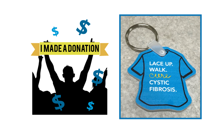 CFF_NENY's tweet photo. Today is day 3 of Great Strides Challenge Week! Make a self-donation today of $30 or more and receive this sweet Great Strides keychain, perfect for your car and house keys! https://t.co/c6wKTMdmgK #30yearsofmomentum #whyistride4cf https://t.co/oXxNBjovt9