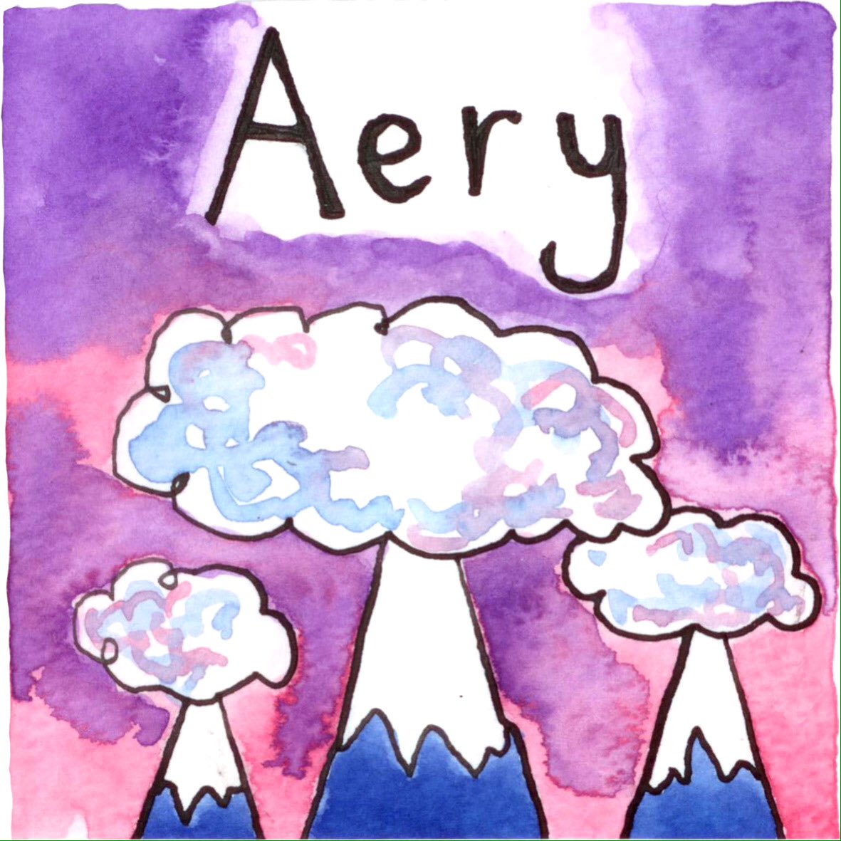 hbhunterkelm's tweet photo. Back to the #teenytinywordsproject with Aery - (n) 'lofty, insubstantial, or visionary'. #teenytinywords #scrabble #bananagrams #watercolour #illustration #penandink https://t.co/iBli7gKRbg