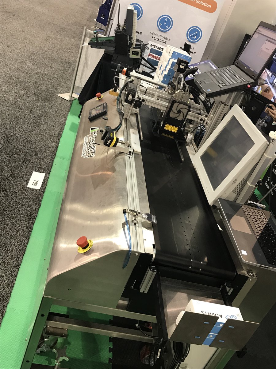 PineberryInc's tweet photo. Today’s the last day of @packexposhow #PACKEXPO #PACKEXPOEast #PACKadelphia!! Visit us in Booth 709 to discuss Friction Feeders and Dispensing Automation, Serialization for flat and erect cartons, Aggregation, Denesters, Pick &amp; Place, a much much more. #innovationautomation https://t.co/1VjPAxkpcn