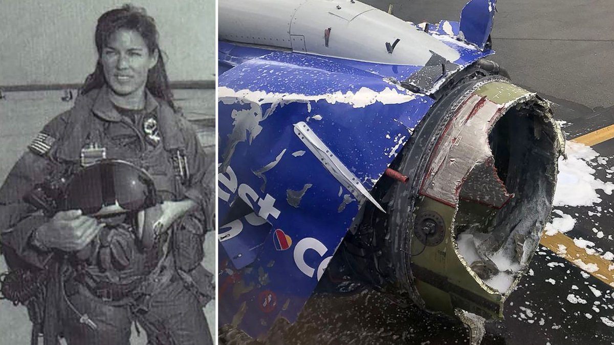infobaeamerica's tweet photo. "Heroína de nervios de acero": quién es la piloto del vuelo de Southwest que evitó una tragedia mayor que la que ocurrió https://t.co/8aqfLFqTof https://t.co/WYnzRYddXS