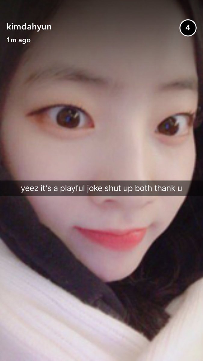 “Sorry, I have to go.” Dahyun told the girl she was facetiming. “I’ll text you later.”“Wait-“ Sana tried but the girl already hung up. “Who were you talking to?” Dahyun just shook her head. “Should I go? So you can finish that conversation?”“No, no, it wasn’t important.”