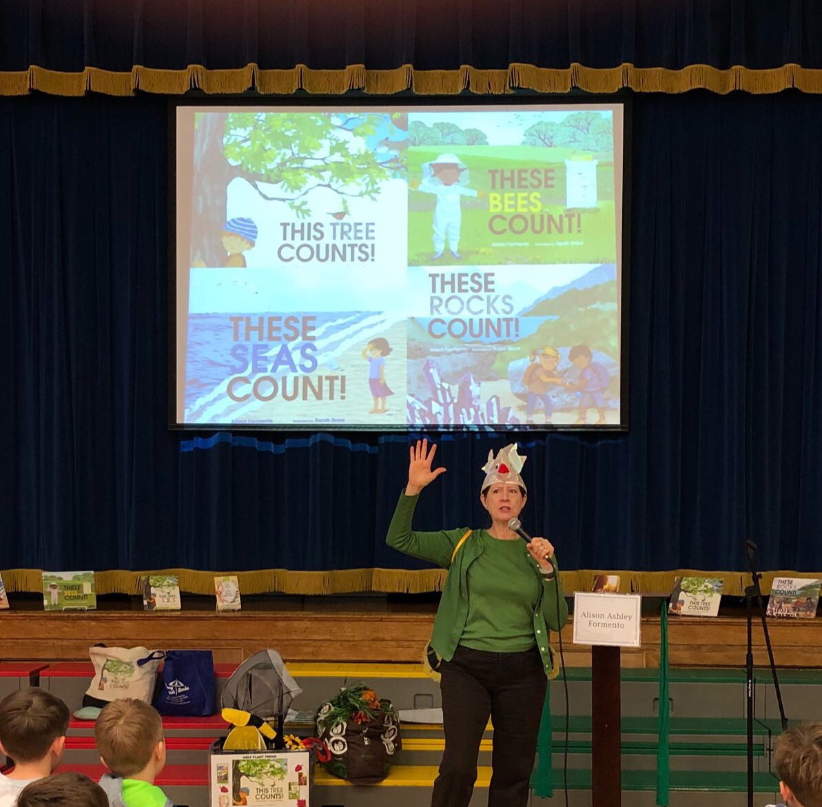 MrsKilgallen's tweet image. K-2 enjoying a visit from amazing author Alison Ashley Formento #thistreecounts
