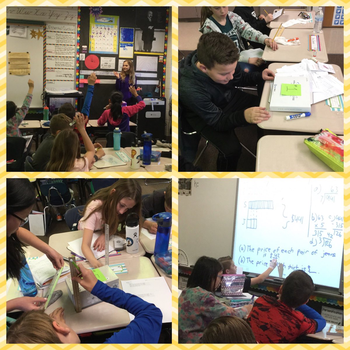 KOrdileCBSD's tweet photo. PSSAs are over! So excited to be back to a regular schedule with these students. Especially when they feel so confident to take over the class! #cbgroveland #mathinfocus #studentmathematicians https://t.co/mSEqIVJUe3
