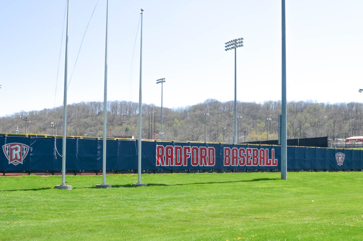 Fisher_Athletic's tweet image. Job completed @RadfordBaseball. They updated their stadium with new #backstoppadding, #netting, #railpadding, and #windscreen. #playball #fisherathletic