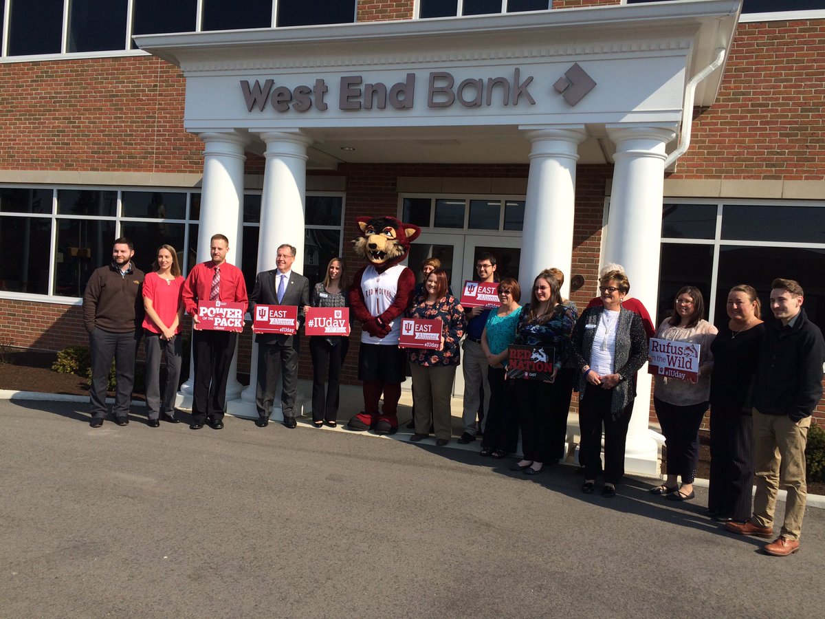Taking Red Wolf Pride to the bank! #iueast #iuday