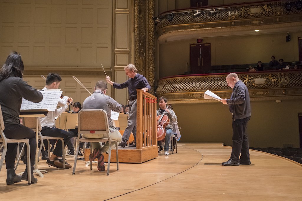 aaronjaykernis's tweet photo. Tonight is the World Premiere of my Symphony No. 4 "Chromelodeon" with @NewEnglandCon ! Very excited for the performance tonight with this fantastic orchestra and conductor Hugh Wolff. Enjoy some photos! #NEC150 #NEC150commissions https://t.co/DHaNgKxbDn