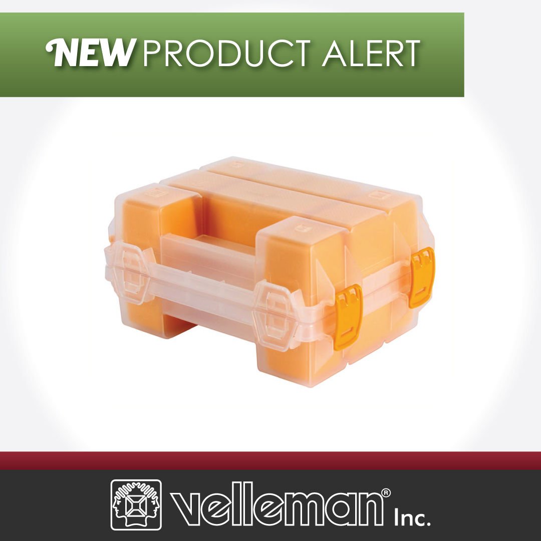 New Product Alert!

The Perel OMT7Y: 7 in. Twin Organizer has 10 removeable compartments to store and sort all your electronic components.

Order Today: vellemanusa.com/products/view/…