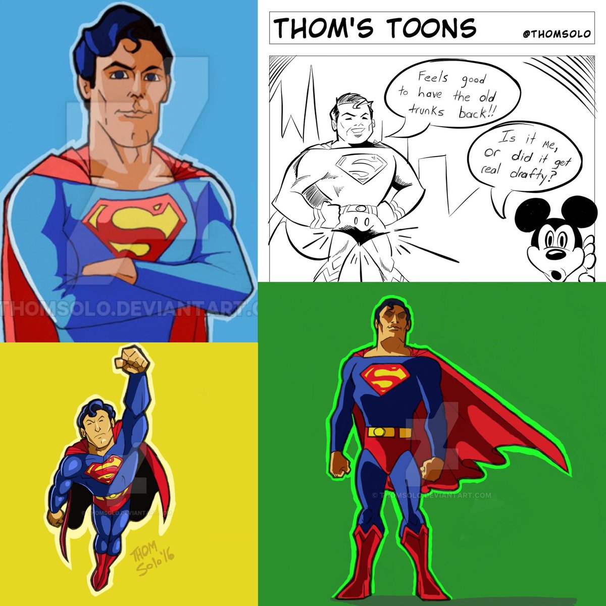 thomsolo's tweet photo. Happy Birthday #superman! #newcomicbookday #thomsoloart #thomstoons #christopherreeve #dccomics #comics #artistsoninstagram #comicartist https://t.co/HYSwOtF6eK