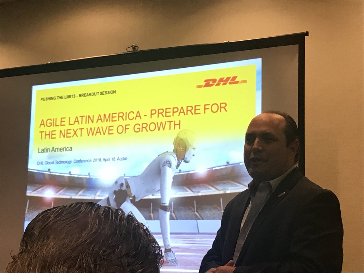 DeutschePostDHL's tweet photo. How can you prepare for the next wave of growth in #LATAM ? A packed workshop #DHLTechnology conference - clearly a topic of great interest https://t.co/BAAPHSPkJy