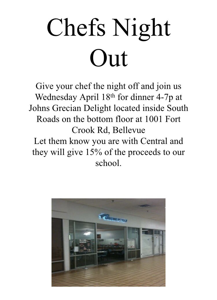 Come join us today for chef's night out