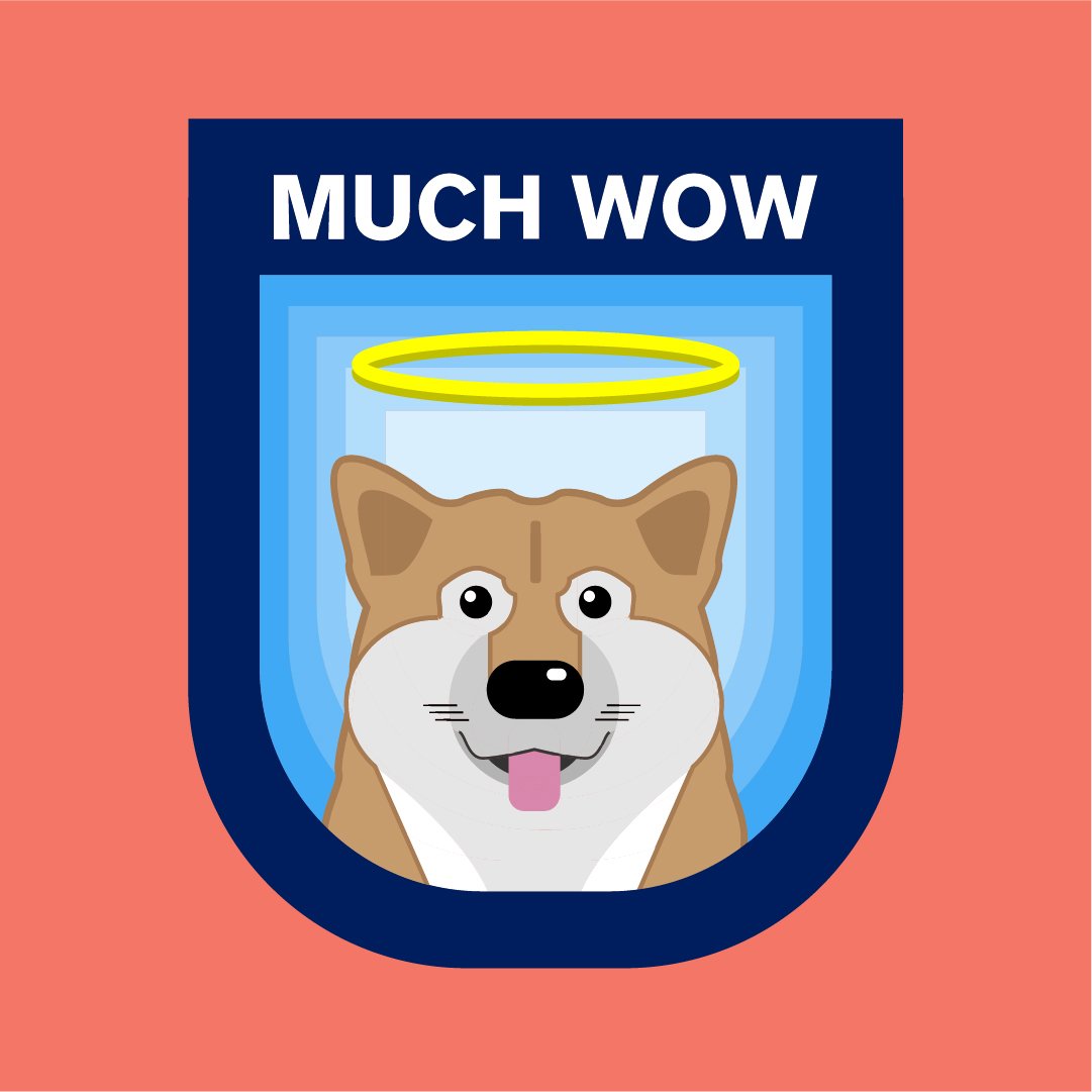 point13creative's tweet photo. The #muchwow badge is recognition for all the good boys out there 🐶 #woofwednesday /

#suchbork #2spooky4u #doingmeafrighten #bork  #puppy #doggo #doge #vector #graphic #digital #art #artwork #adobe #designers #bestwoof #woofer https://t.co/P9p2K9IzMi