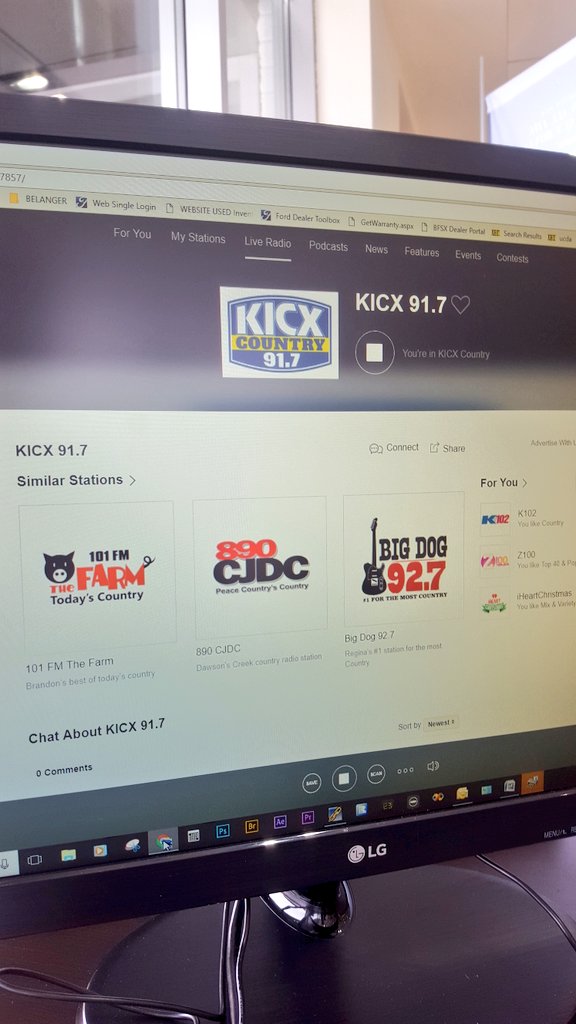 cdtellier's tweet photo. Oh hi @KICX917! Thanks for keeping me company at work! @iHeartRadioCA #alwayscountry https://t.co/4QeKyaMrjP