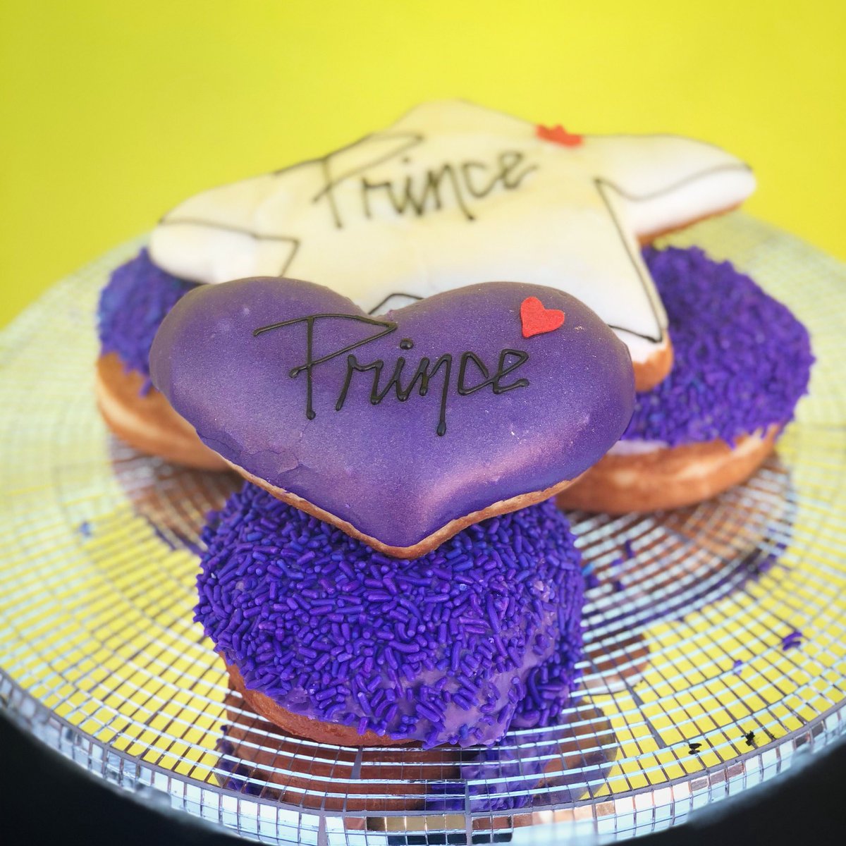 GlamDollDonuts's tweet photo. 💜 This Saturday we will honor the life and music of Prince the best way we know how 💜 Every donut that can be purple will be purple! We will also be @efetusmpls for #rsd2018 with free purple donuts for the first few hundred people in the door! 💜 https://t.co/5weFGgzTps