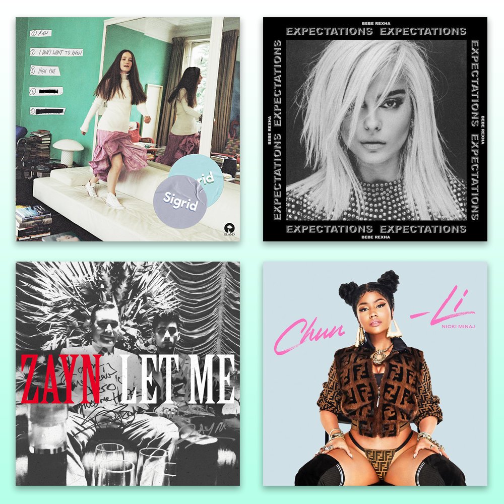 ILikeMusic's tweet photo. Here's a few highlights of this weeks additions! New music from @BebeRexha, @thisissigrid, @zaynmalik and @NICKIMINAJ now available from https://t.co/HpeywmocAS #NewMusic #highqualityaudio #b2b #ilmtracks #musicfortv #musicforradio #djs https://t.co/NNsNFlRTBx