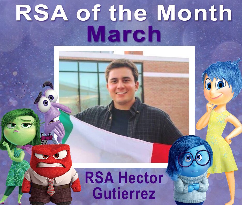 Congratulations to Hector Gutierrez from Toussaint who was named RSA of the Month for March!