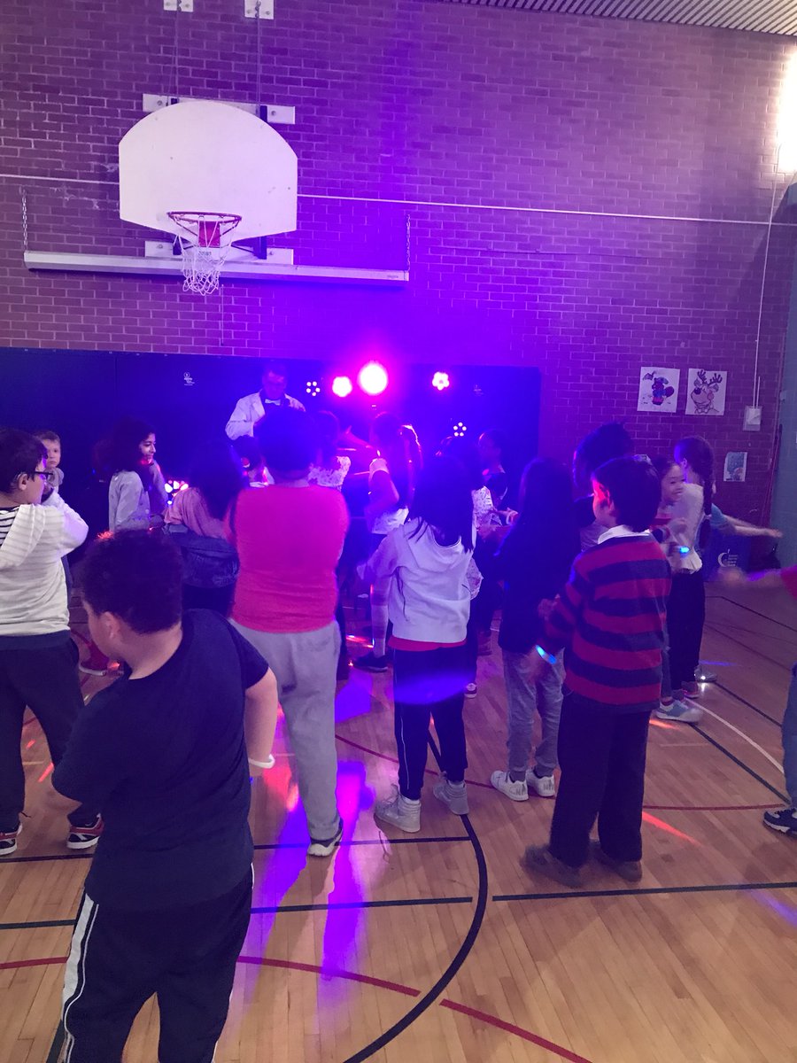 Students at Wilmington active and enjoying today’s Dance-a-thon!