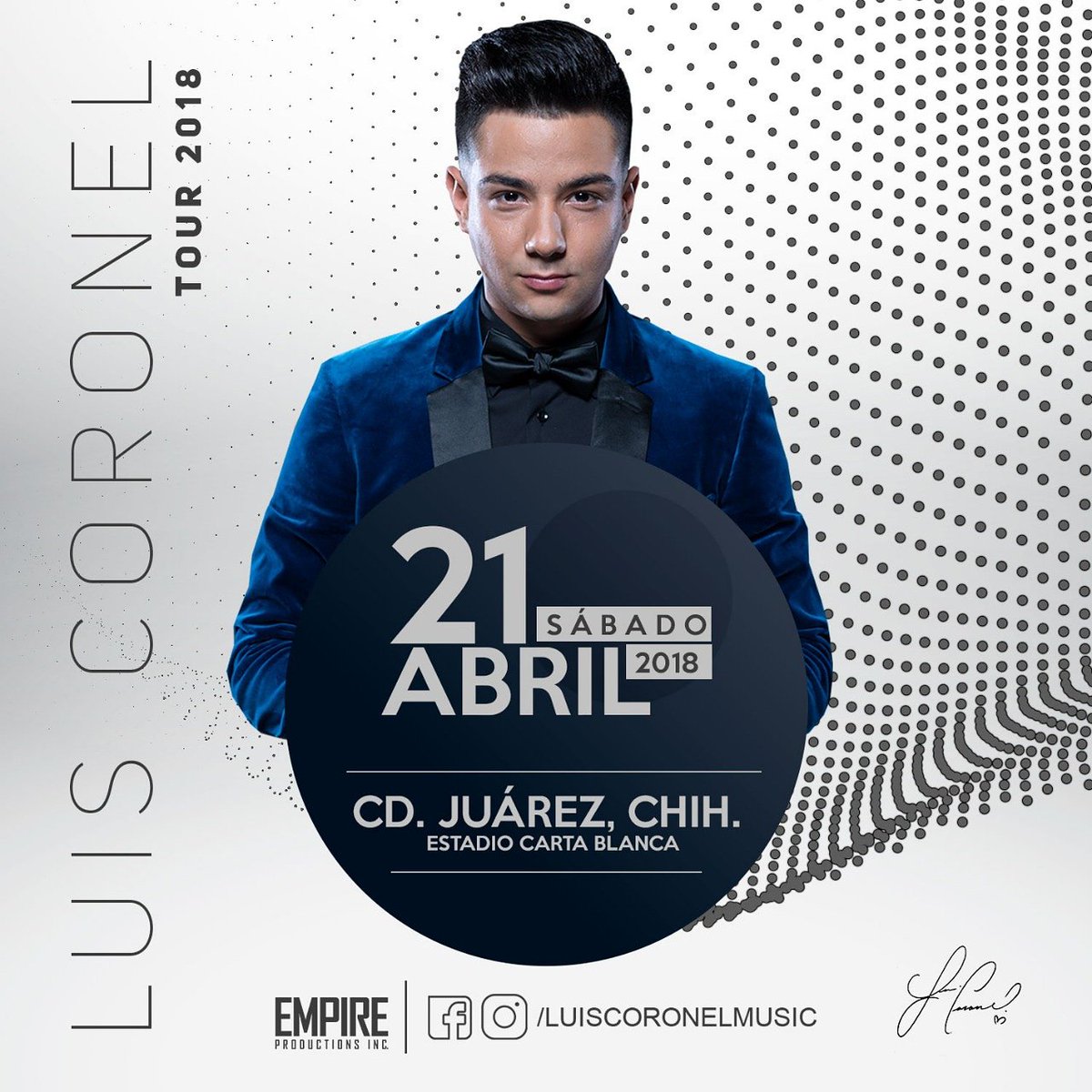 LuisCoronel's tweet photo. 21 de abril ➡️ Cd. Juárez 🎤 https://t.co/ZgtGnsjCYt