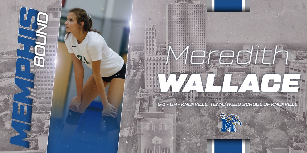 A Welcome to The 901 to each of @MemphisVolley signees today! Up first is <a href="/meredith0007/">meredith wallace</a>. #gotigersgo