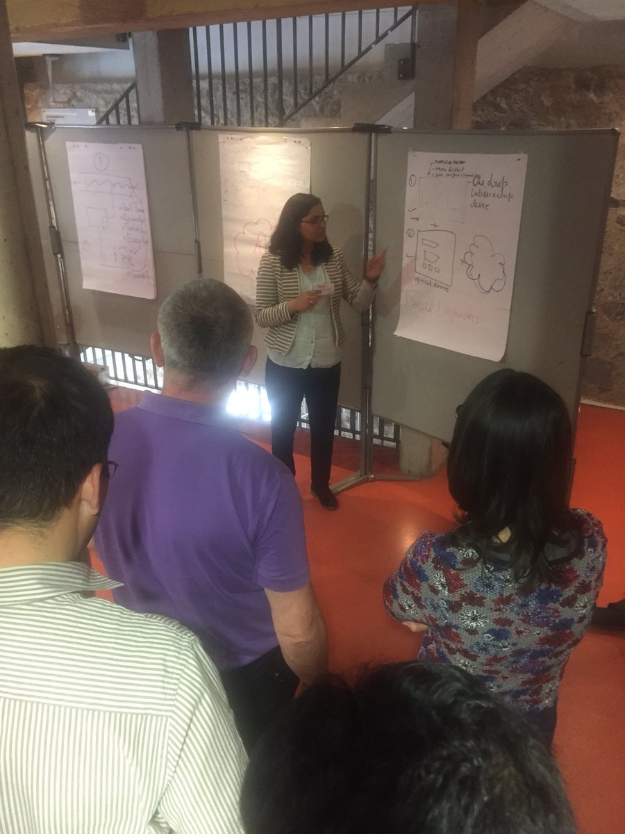 CH_CompanyMaker's tweet photo. „What is so unique about your product that I should buy it?“ For the first time the Idea Champions have to sell their idea at the Swiss Company Maker workshop after a hard working day. 
@unibern #SCM18Bern https://t.co/yKY4ZxJbpp
