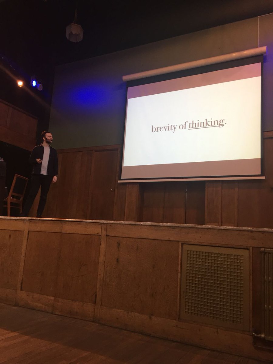 Brevity inspiration tools and people:

Waitbutwhy.com
explain it as I'm 5 
The daily (podcast)
Maria Popova’s <a href="/brainpickings/">The Marginalian (formerly Brain Pickings)</a>
Dave trott <a href="/davetrott/">dave trott</a>
...
Practice

Insightful talk about the need for brevity in our industry by  <a href="/callummccahon/">Callum McCahon</a>

#SiliconBeach #siliconbeached