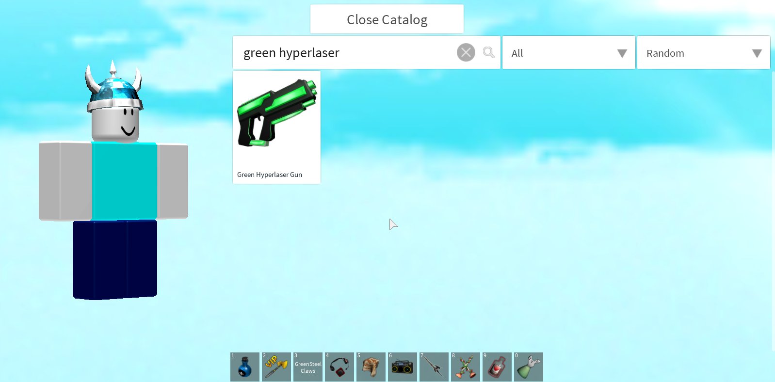 Lucaduke Real Official On Twitter Fun Fact Green Hyperlaser Isnt Banned In Catalog Heaven Lol Use It Before It Gets Banned - hyperlaser gun roblox